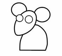 幼儿园卡通动物简笔画教案《老鼠》